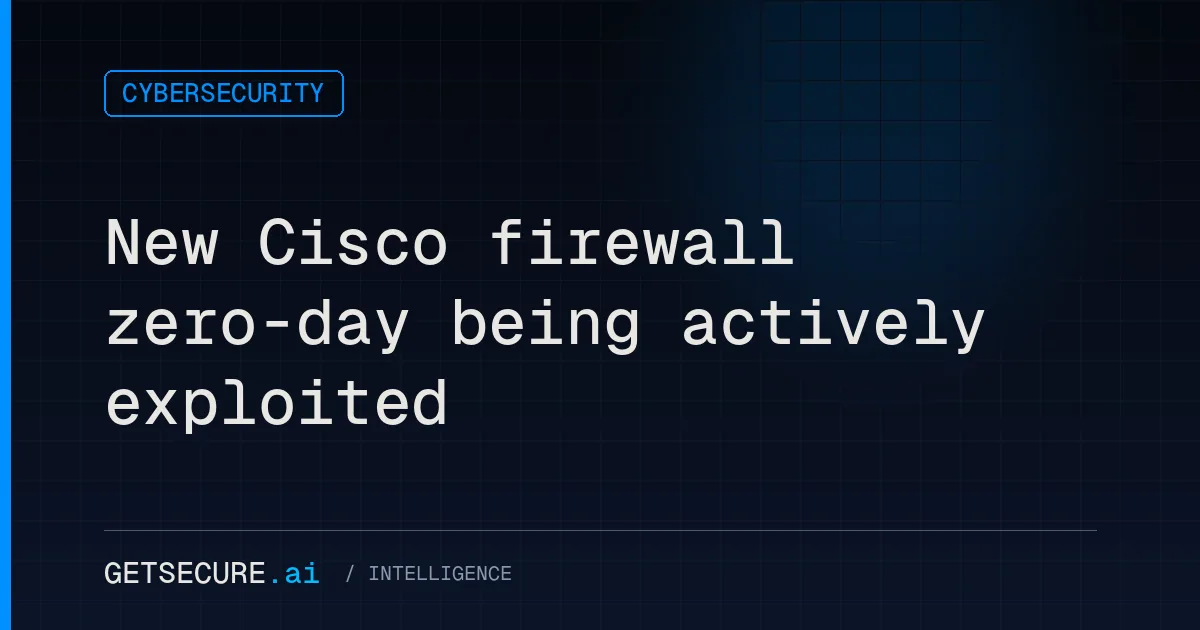 New Cisco firewall zero-day being actively exploited