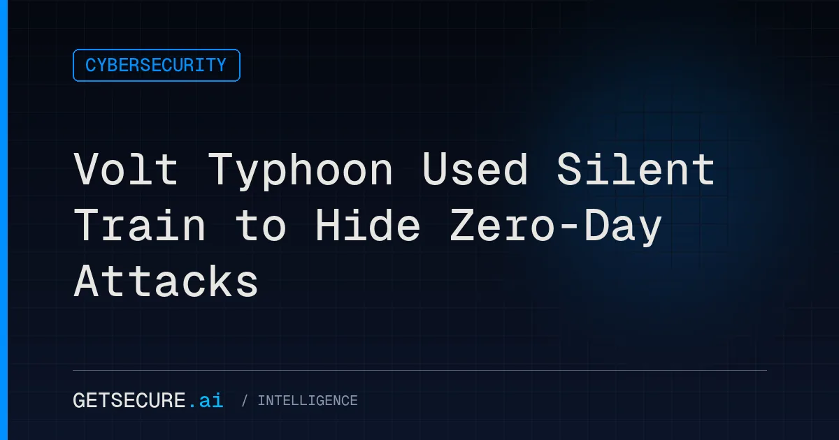 Volt Typhoon Used Silent Train to Hide Zero-Day Attacks